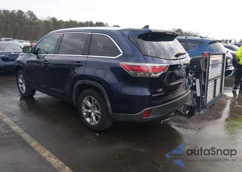 2015 Toyota Highlander Xle V6 z USA, uszkodzony, nr VIN 5TDKKRFH2FS095719